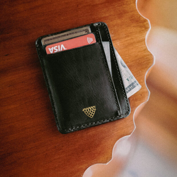 Jefferson Leather Slim ID Wallet - Image 2