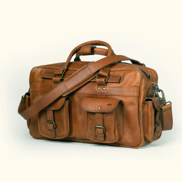 Roosevelt Buffalo Leather Pilot Bag - Large - Image 2