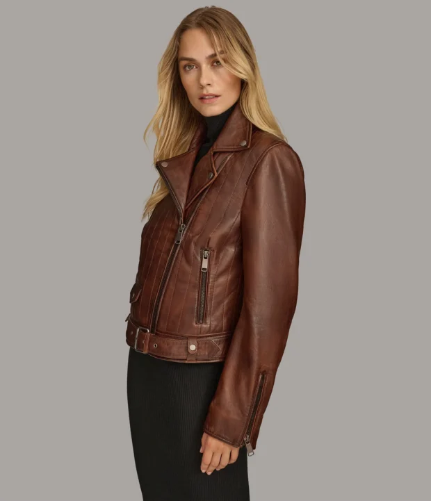 Bria Rail Quilted Moto - Image 2